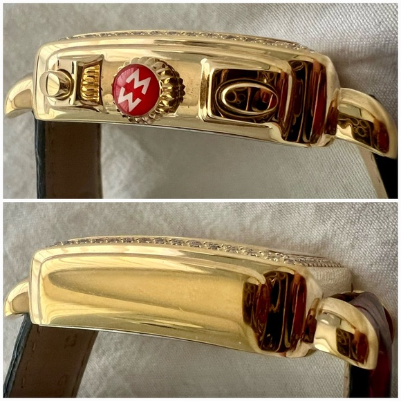 🔥$499 SUPER SALE🔥✅PRICE FIRM✅AUTHENTIC Michele Gold Deco Diamond Watch - Picture 9 of 16